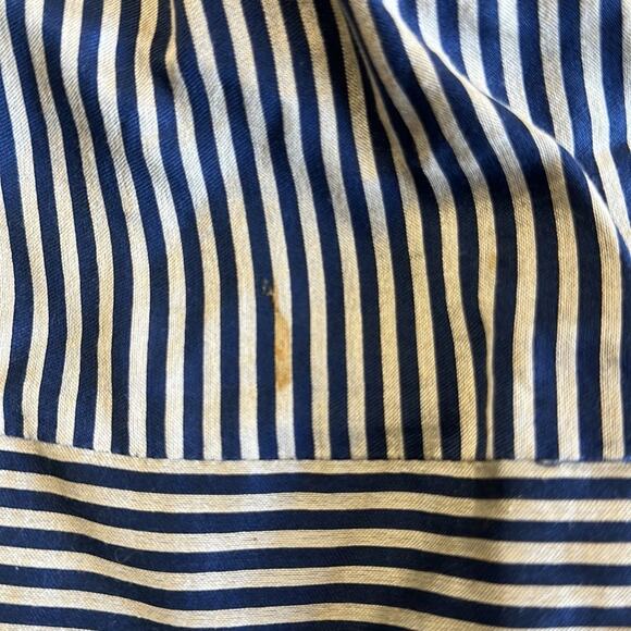 Ted Baker London A-Line Mini Striped Skirt Size 3 Navy Cream Classic Preppy - Picture 10 of 11